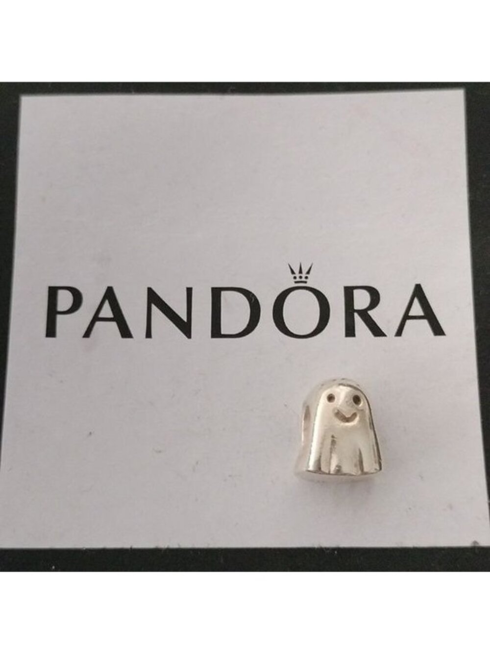Pandora Retired Sterling Silver Halloween Ghost Bead - 790202